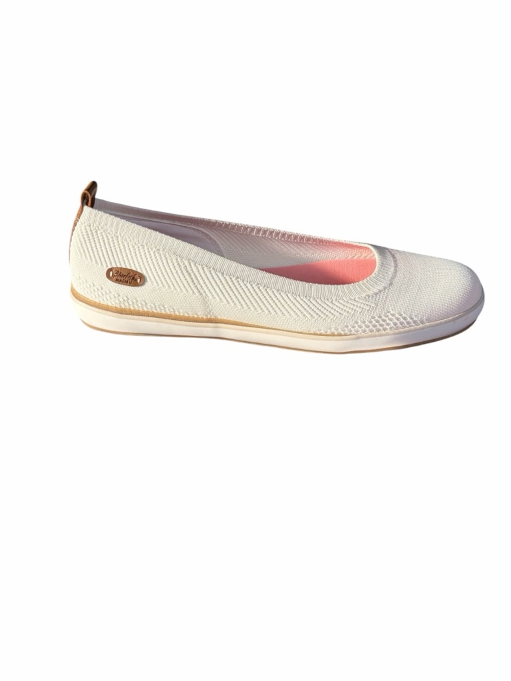 NEW Blowfish Cream Knit Ballet Flats with Pink Lining Size 10 with box